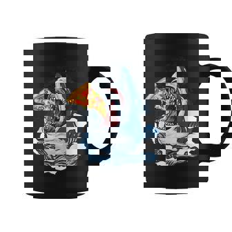 サメが食べるピザ サメグッズ ジョーズ コーヒーマグ - Kawaiitshirt