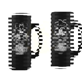 シェットランド・シープドッグ犬シェルティの顔のグラフィック アート デザイン コーヒーマグ - Kawaiitshirt