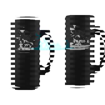 シャチギフトジャンピングオルカシャチ 長袖tシャツ コーヒーマグ - Kawaiitshirt