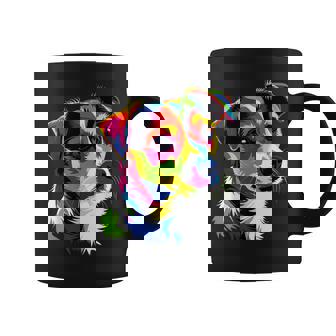 ジャック・ラッセル・テリア ブライトカラー ポップアート 愛犬家 コーヒーマグ - Kawaiitshirt