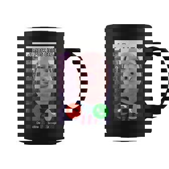 ジョン・ポークがファニー・アンサー・コール・フォンをかけている コーヒーマグ - Kawaiitshirt