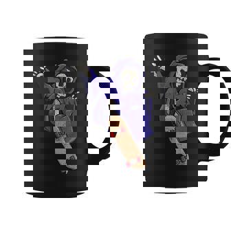 スケボーに乗る骸骨 スケーター ハロウィン コーヒーマグ - Kawaiitshirt