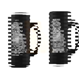 スコティッシュフォールド シンプルデザイン コーヒーマグ - Kawaiitshirt