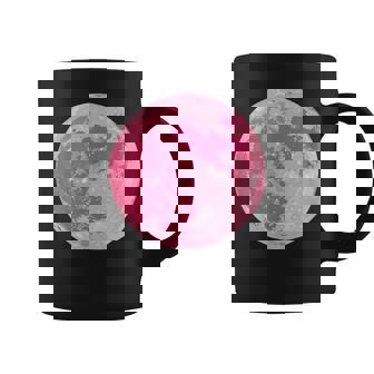 ストロベリームーンデザイン 満月 かわいいピンクムーン コーヒーマグ - Kawaiitshirt