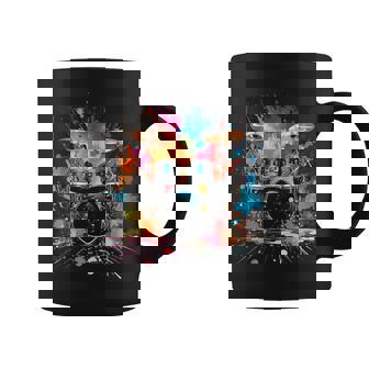 スプラッシュスタイルのドラムドラマードラムドラムのドラム コーヒーマグ - Kawaiitshirt