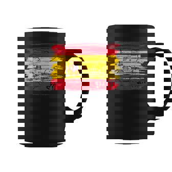 スペイン国旗の絵、スペインの地図のスケッチ。 コーヒーマグ - Kawaiitshirt