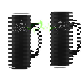 スポーツファンのための野球ハートビートクールなデザイン コーヒーマグ - Kawaiitshirt