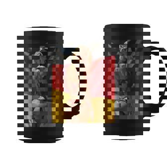 セクシーガールグラフィックtシャツ 「セクシーピンナップガール&ドイツ国旗」 コーヒーマグ - Kawaiitshirt