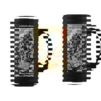 タコを食べる ラーメン 麺 和 漫画 アニメ 浮世絵 コーヒーマグ - Kawaiitshirt