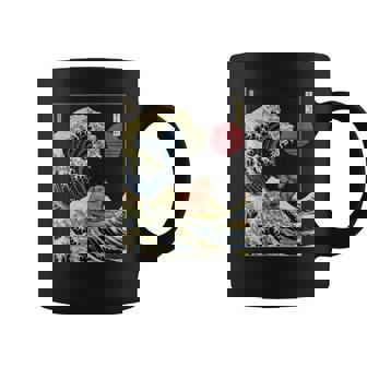 ダックスフント 日本の神奈川波 おもしろサーフドッグ コーヒーマグ - Kawaiitshirt