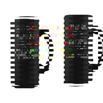 ダッシュボードインジケーターライト 面白い コーヒーマグ - Kawaiitshirt