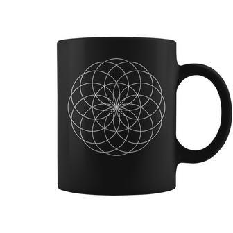 チューブトーラス 生命の花 神聖な幾何学模様 模様 形 コーヒーマグ - Kawaiitshirt