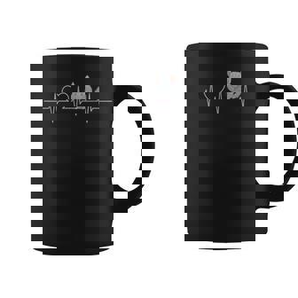 チンチラのクールなハートビートデザイン。 コーヒーマグ - Kawaiitshirt