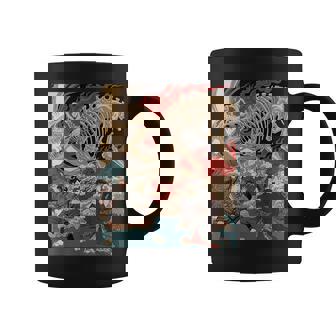 ティラノサウルス浮世絵 コーヒーマグ - Kawaiitshirt