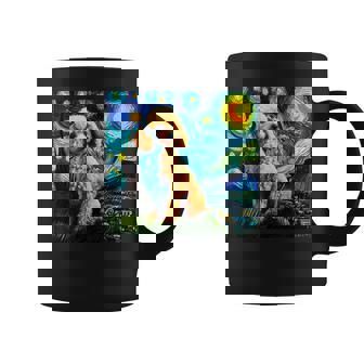 トイプードル 面白いtシャツ 犬 ゴッホ 星月夜 かわいい メンズ 子供 おもしろ 服 グッズ ネタ コーヒーマグ - Kawaiitshirt