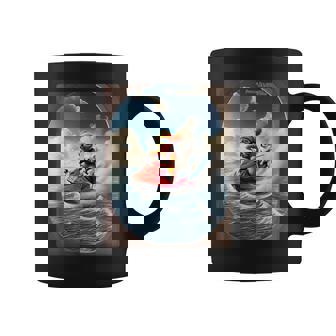 トイプードルとチワワのジェットスキー 夏の楽しいデザイン コーヒーマグ - Kawaiitshirt