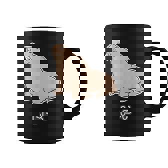 トド《ビッグ プリント》【どうぶつフレンズ】海・水族館の生き物 ゆるくてかわいい キャラクター イラスト コーヒーマグ - Kawaiitshirt