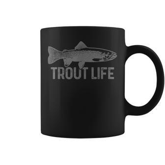 トラウトフィッシング フライフィッシング フィッシュ トラウト フィッシャーマンギフト コーヒーマグ - Kawaiitshirt