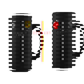 ドイツ国旗、ドイツのシルエットマップ、紋章 コーヒーマグ - Kawaiitshirt