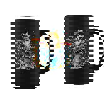 ドラマーの猫猫とドラム コーヒーマグ - Kawaiitshirt