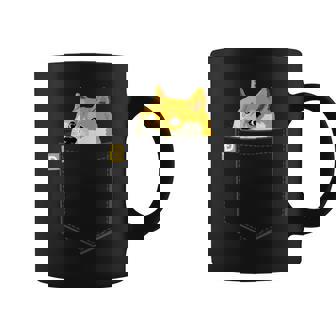 ドージコインシャツフェイクポケットシャツドージコイントゥザムーン コーヒーマグ - Kawaiitshirt