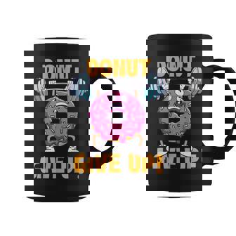 ドーナツギブアップ ワークアウト ジム ウェイトリフティング ボディービル コーヒーマグ - Kawaiitshirt