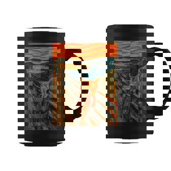 ニャンコの叫び 面白い 猫 ムンクの叫び パロディ おもしろ 服 おもしろグッズ ネタ コーヒーマグ - Kawaiitshirt