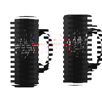 ニューヨーク スカイライン ハートビート自由の女神ニューヨークが大好きi Love New York コーヒーマグ - Kawaiitshirt