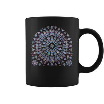 ノートルダム ステンドグラス ロゼッタ ウィンドウ コーヒーマグ - Kawaiitshirt