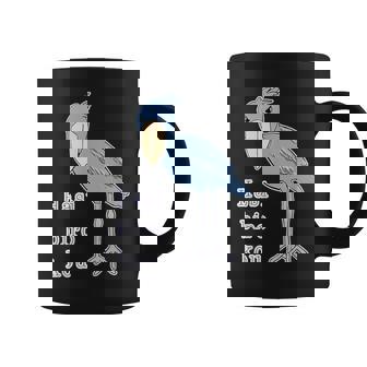 ハシビロコウさん 『セルフィー』青い鳥【どうぶつフレンズ 】ゆるくて かわいい 動物園の生き物 イラスト コーヒーマグ - Kawaiitshirt