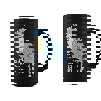 ハシビロコウさん『ビッグ プリント』青い鳥【どうぶつフレンズ】ゆるくて かわいい 動物園の生き物 イラスト コーヒーマグ - Kawaiitshirt