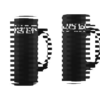 ハスラー 半袖 シンプル 白文字 コーヒーマグ - Kawaiitshirt