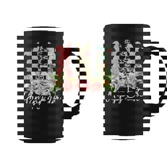 ハッピーイースター 3匹のウサギ 春のハント 卵 おもしろウサギ コーヒーマグ - Kawaiitshirt