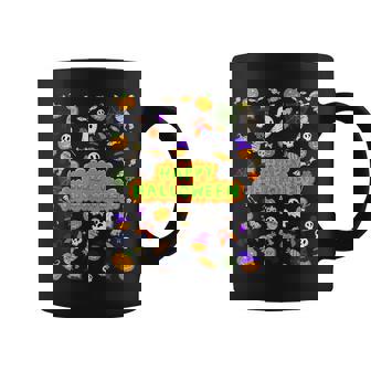 ハッピーハロウィンのレトロな怖いかわいい不気味なギフト コーヒーマグ - Kawaiitshirt