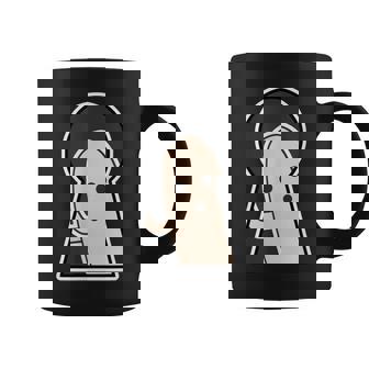 ハニワ くん 埴輪『古墳の 窓から』【ゆるフレンズ】歴史土器 キャラクター かわいい イラスト 面白い コーヒーマグ - Kawaiitshirt