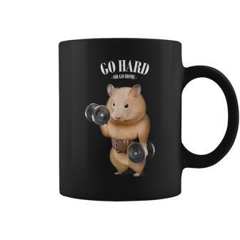 ハムスター 筋トレ ダンベル付き フィットネスジム コーヒーマグ - Kawaiitshirt