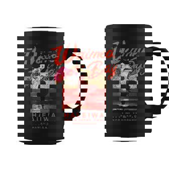 ハワイ ワイメア ベイ サーフィン ヴィンテージ ハワイアン コーヒーマグ - Kawaiitshirt