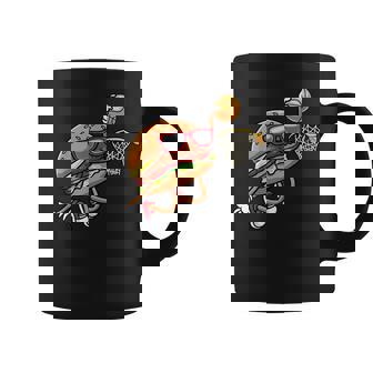 ハンバーガー バスケットボール ファーストフード バスケットボール選手 コーヒーマグ - Kawaiitshirt