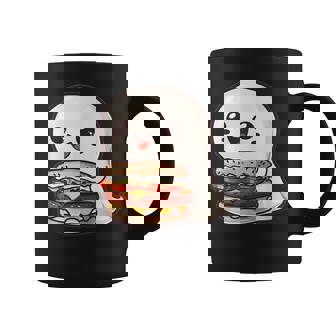 ハンバーガーとかわいいおばけ コーヒーマグ - Kawaiitshirt