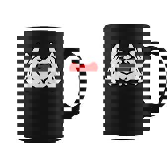 ハートを形作る漫画の手 インドネシア国旗 コーヒーマグ - Kawaiitshirt