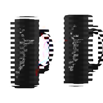 バスケットボール 選手 スラム ダンク 赤 フラクタル 抽象芸術 スポーツ コーヒーマグ - Kawaiitshirt