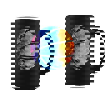 バスケットボールのシルエットカラフルな水彩画 コーヒーマグ - Kawaiitshirt