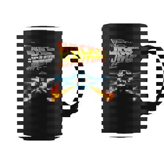 バック・トゥ・ザ・フューチャー デロリアンとロゴ コーヒーマグ - Kawaiitshirt