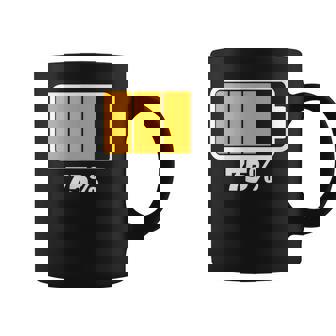 バッテリー75残り75バッテリーフルtシャツバッテリー低 コーヒーマグ - Kawaiitshirt