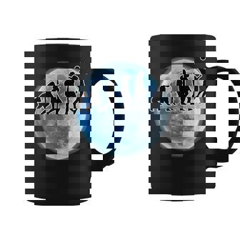 バレーボール 面白tシャツ 人類の進化 おもしろ バレー 服 オリジナル 部活動 おもしろグッズ ネタ メンズ コーヒーマグ - Kawaiitshirt