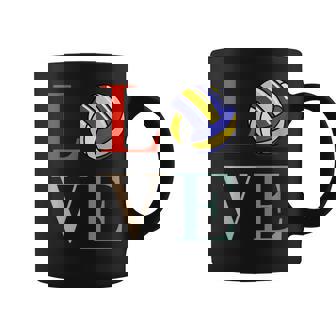 バレーボール 面白い バレー部 おもしろ 文字入り 服 おもしろグッズ 文字 ネタ メンズ Love 部活 コーヒーマグ - Kawaiitshirt
