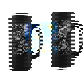 バン・ゴッホ 星月夜ミニチュア・シュナウザー コーヒーマグ - Kawaiitshirt