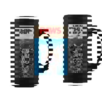 パウス おもしろ猫 パロディ 猫 恋人 ギフト 子猫 サメ ネズミ 鳴き声 コーヒーマグ - Kawaiitshirt