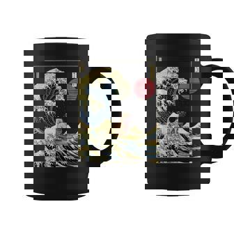 パグ 和 神奈川 波 おもしろ サーフ 犬 コーヒーマグ - Kawaiitshirt