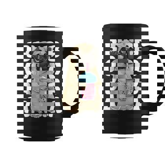 パグ 犬 カワイイ ボバ バブル ミルク ティー タピオカパール かわいい コーヒーマグ - Kawaiitshirt